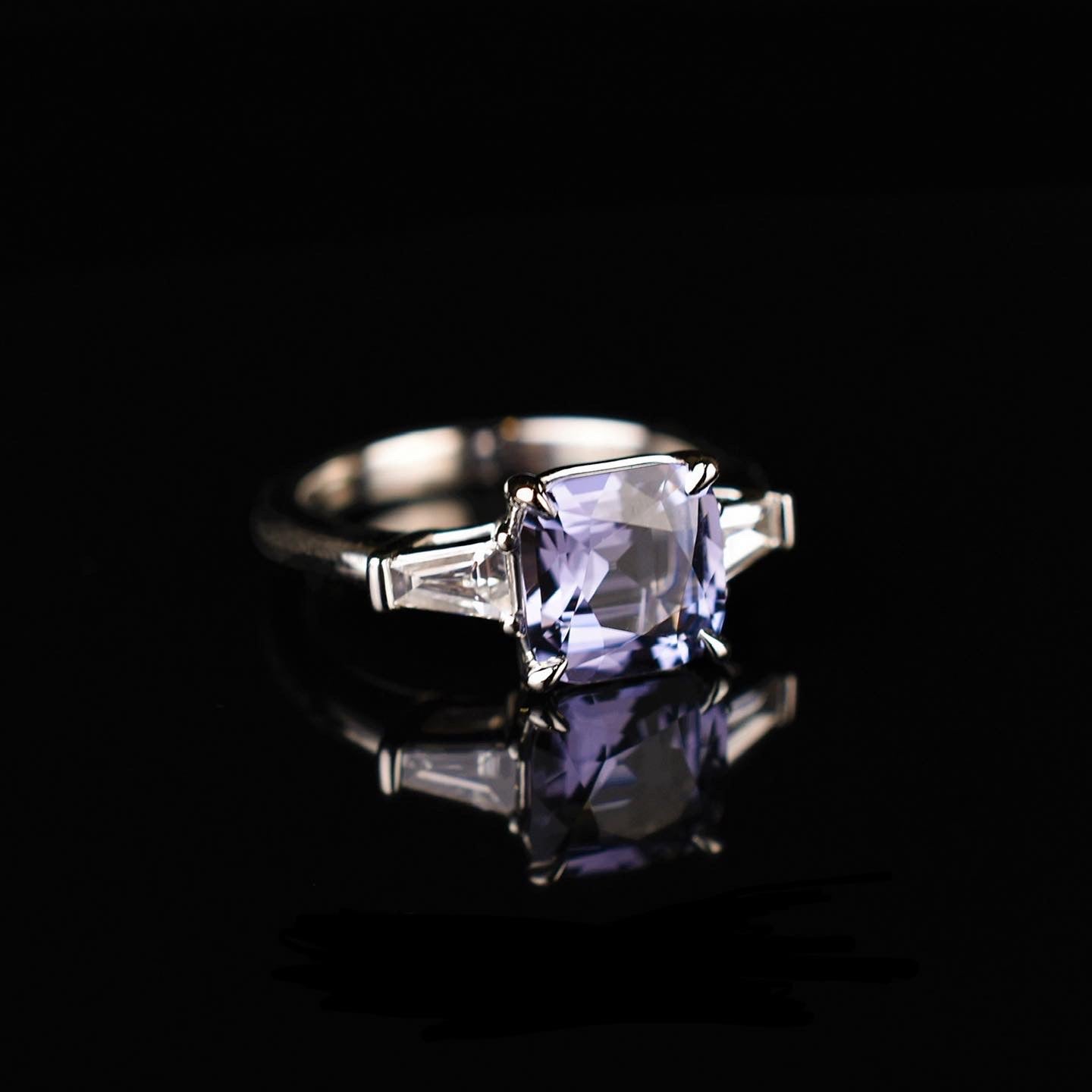 Grey Spinel Ring